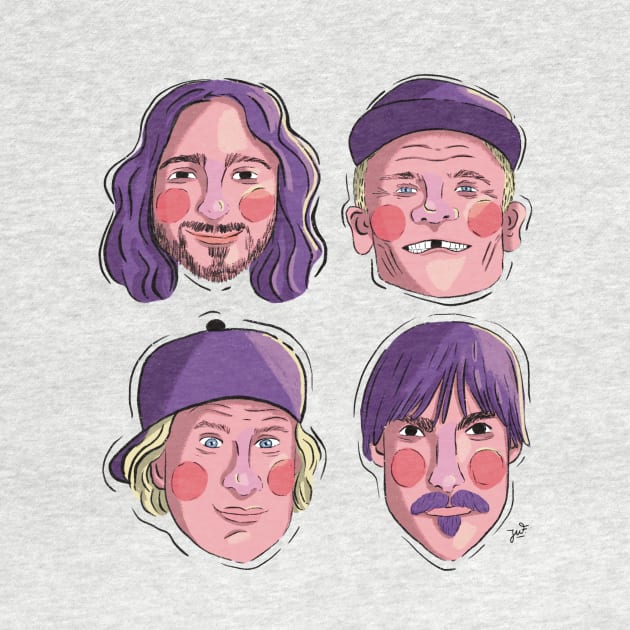 Red Hot Chilies Peppers by juf.illustration@gmail.com